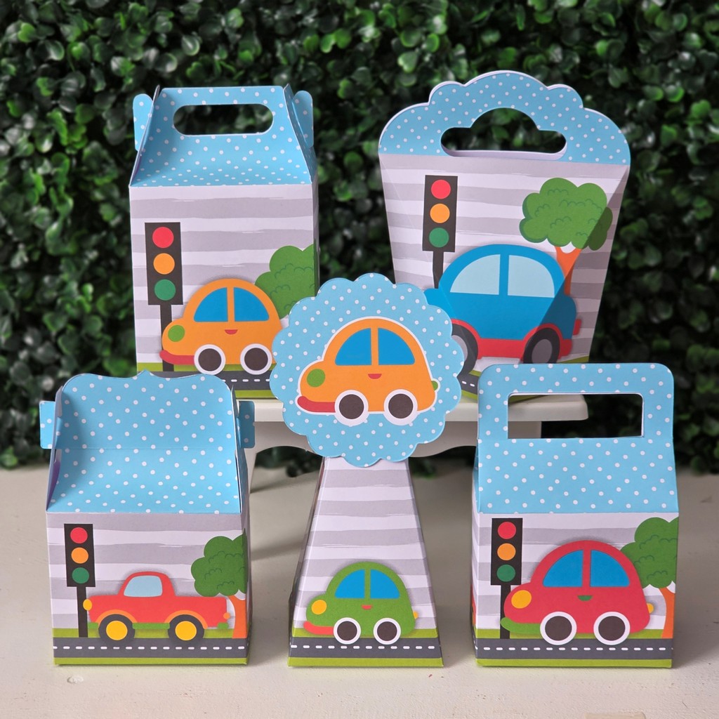 Kit Caixinhas CARRINHOS CARROS para festa infantis lembrancinhas de aniversario mimos decoração personalizados do tema