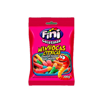 Fini Bala Minhocas Azedinhas 90g