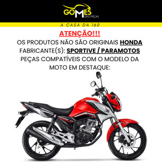 Kit Carenagem Cg Titan 160 Vermelha 2016 / 2024 / Asa Tanque Tampa Lateral Frontal Rabeta Paralama