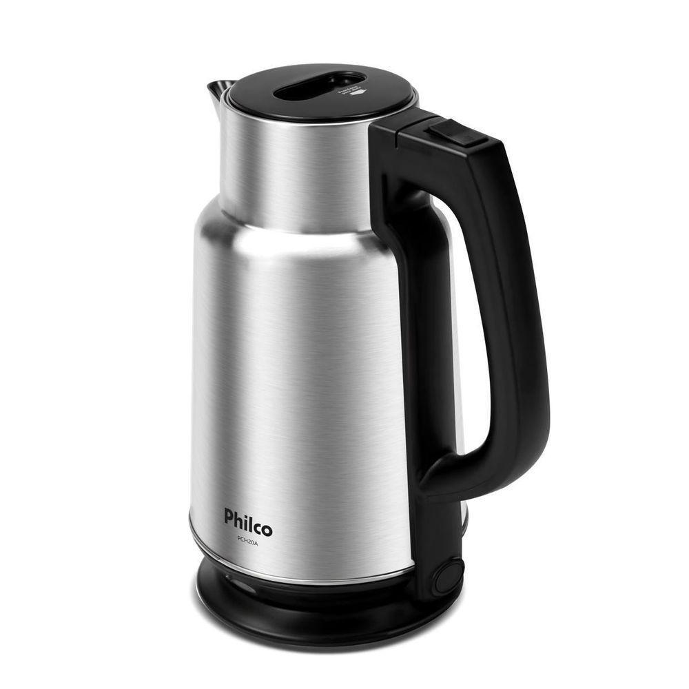 Chaleira Elétrica Philco PCH20A 2L Inox Boil Dry Sem Fio 360 graus 110V — imagem 2 de 2