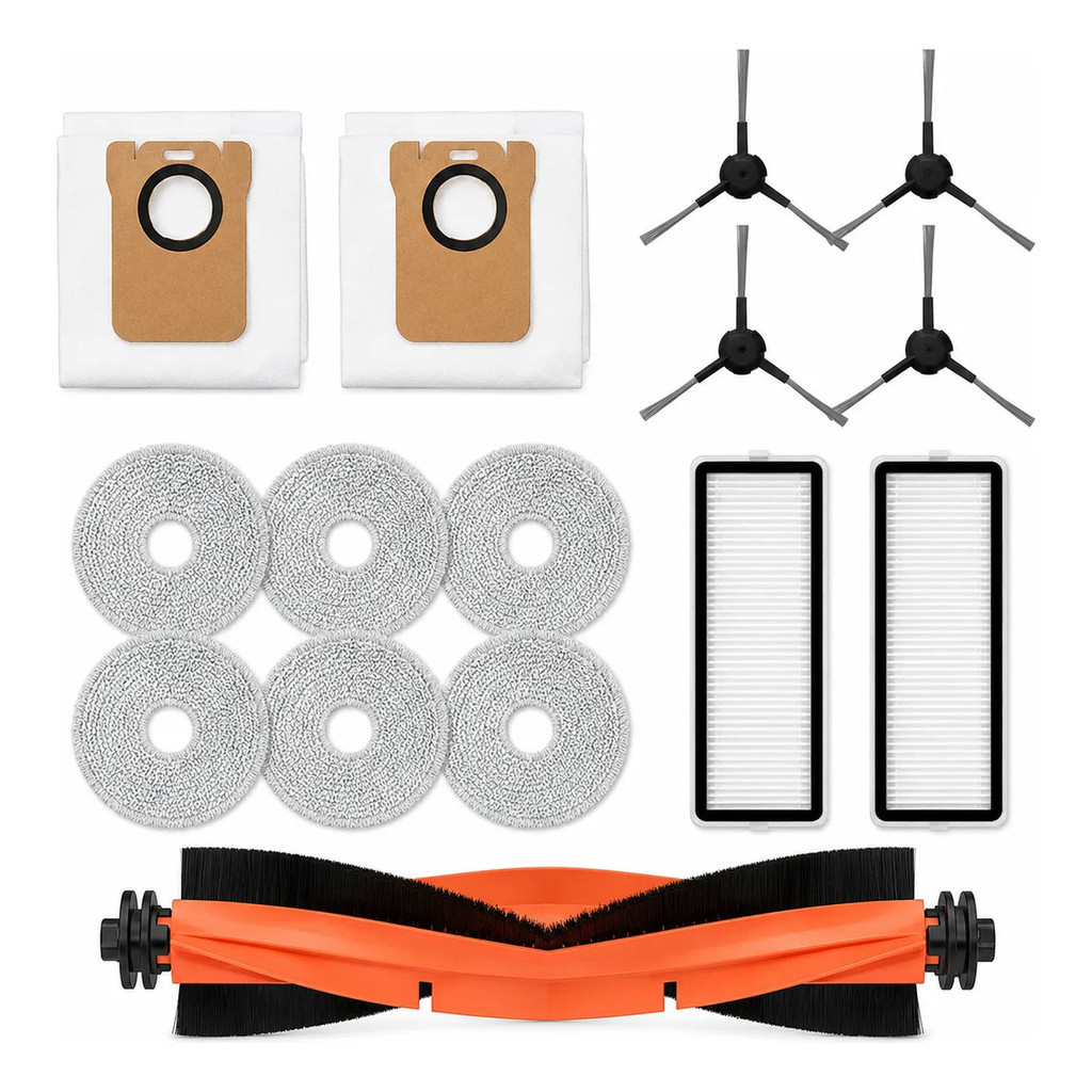 Kit 15 Acessórios Para Robô Aspirador Xiaomi X20 Pro X20 Max
