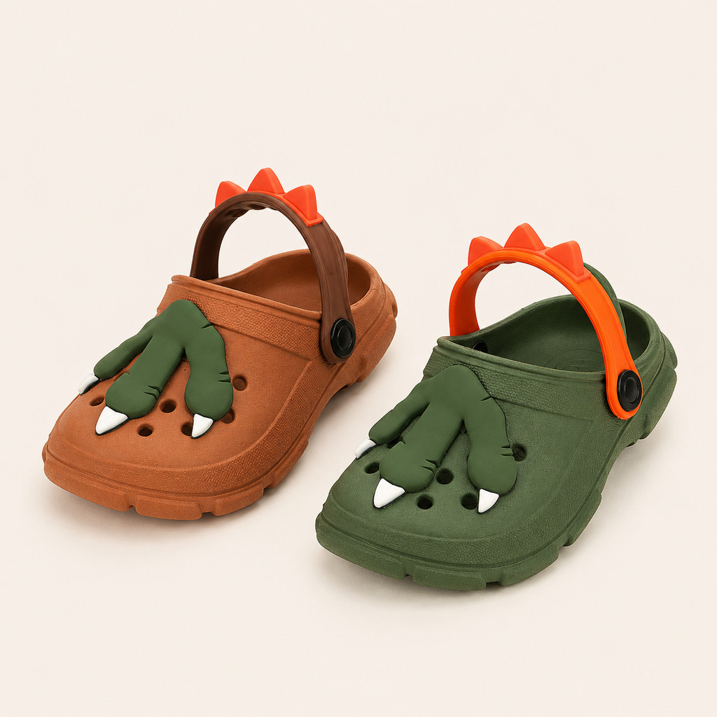 Sandália Babuche Infantil Pata Dinossauro