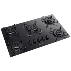 Cooktop Fogão Itatiaia Essencial 5 Bocas Vidro Temperado Preto