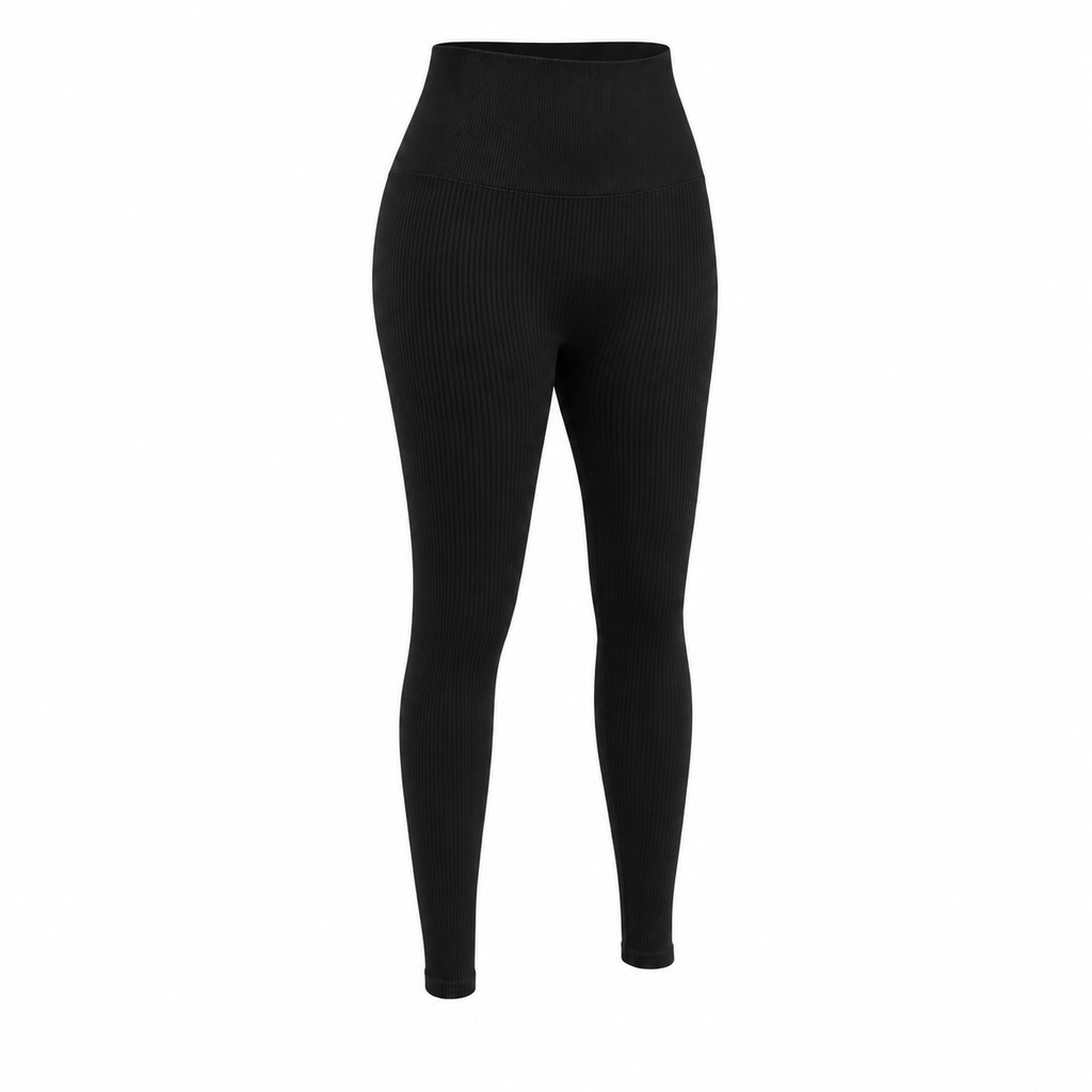 Legging Canelada Feminina Cintura Alta Modeladora Seamless Academia Fitness Alta Compressão