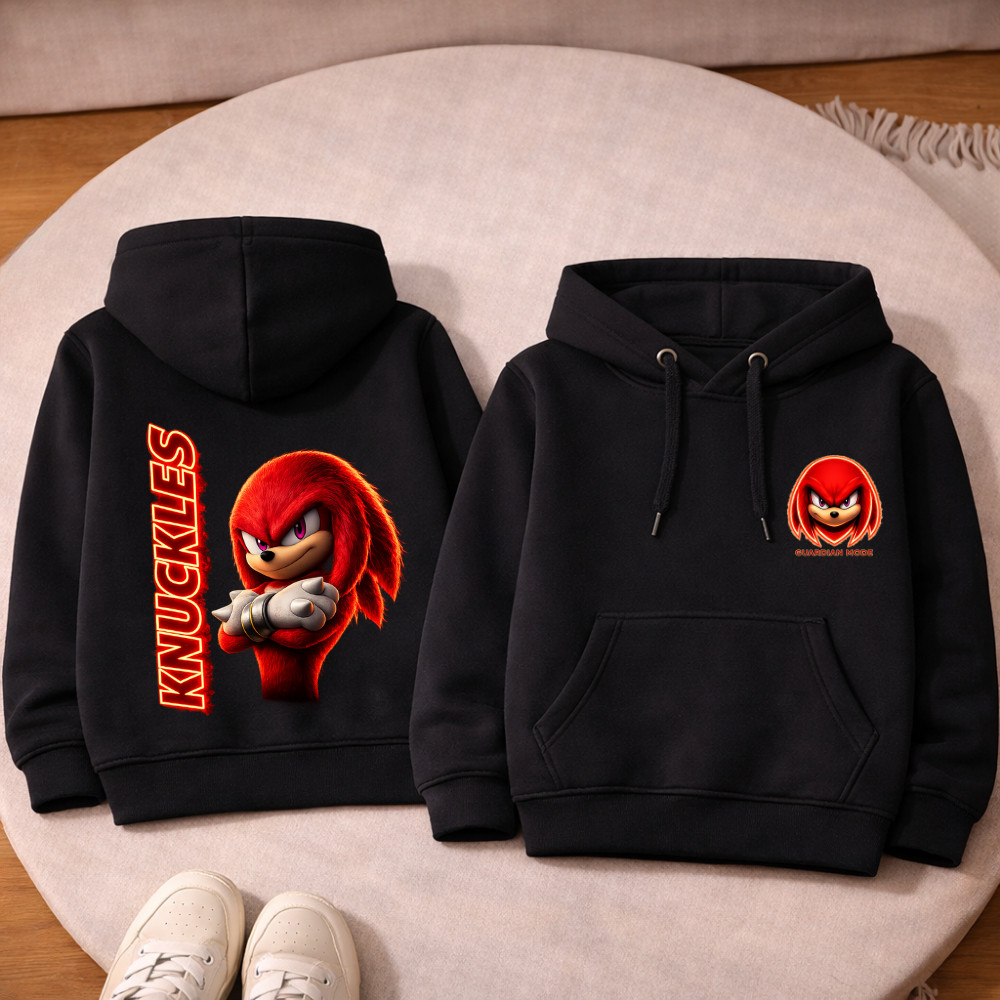 Moletom Blusa de Frio Infantil Canguru Premium Sonic Ouriço Quentinho Feminino e Masculino — imagem 2 de 2