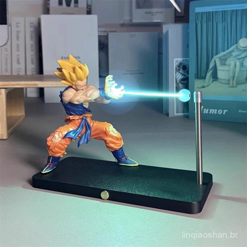 Luminária Noturna Dragon Ball Son Goku Kamehatsu, Decoração de Mesa, Modelo de Anime, Brinquedo Infantil RPGZ