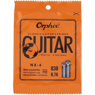 10 peças de cordas para guitarra clássica NX35 com núcleo de nylon transparente, banhadas a prata, 4ª corda (Single D), 