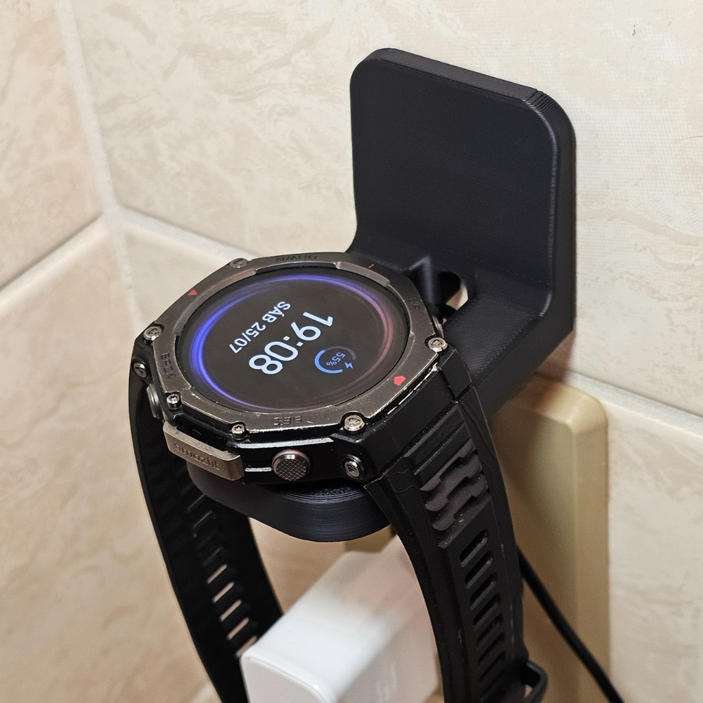 Suporte de Parede Carregador Amazfit T-Rex 3 Pro Active 3 Balance Adesivo Smartwatch