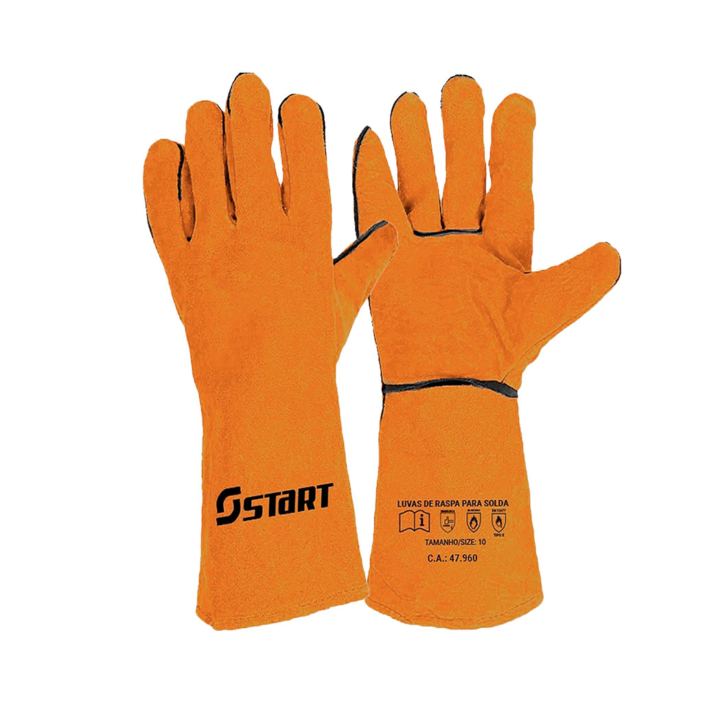 Luva De Solda Weld Smart Térmica Soldador Reforçada Epi