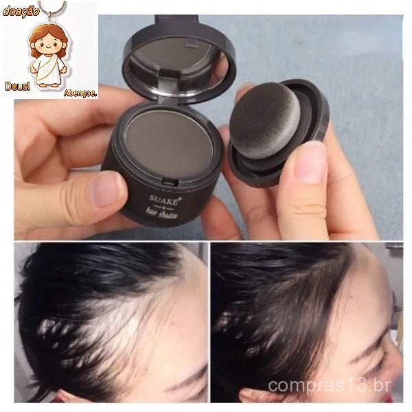 Retoque De Pó Para Linha Sombra De Cabelo