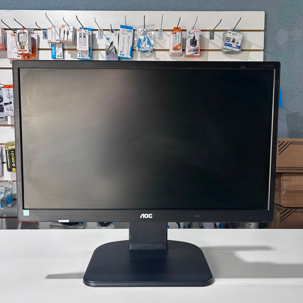 Monitor AOC 21.5" LED Base Ajustável HDMI / VGA - E2270PWHE - AVARIA