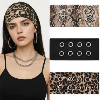 3 Faixas de Cabelo para Mulheres, Faixas de Cabelo com Design Vazado, Faixa de Cabelo Elástica Y2k, de Larg