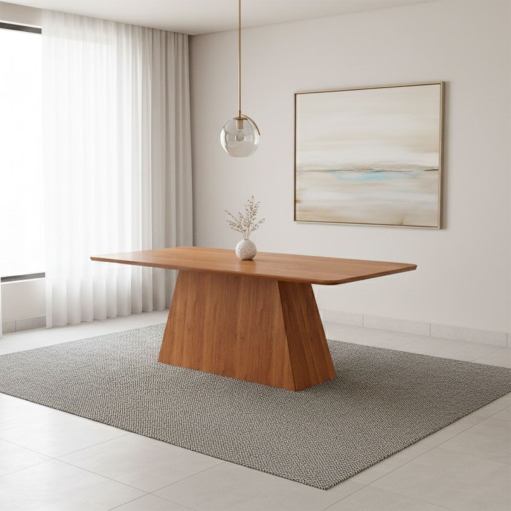 Mesa de Madeira Helena 210 Cm Cinamomo - Cimol