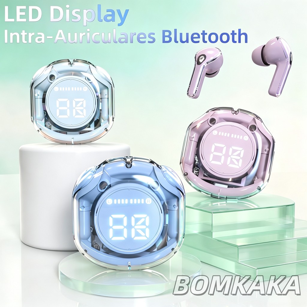 HK 3 e HK 6 com Fones TWS Bluetooth 5.3 Display LED – Ideal para chamadas e música diária