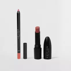 Kit Lápis Labial Rosa + Batom Nude Océane Edition (2 Produtos)