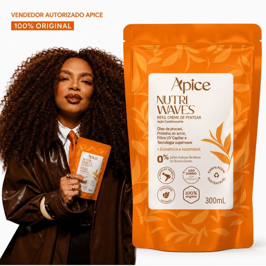 Refil Creme de Pentear Nutri Waves Apice 300ml — Escolha a Quantidade