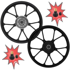 PAR RODA ESPORTIVA V-SHAPE CG TITAN 160 FREIO TAMBOR 2015 2016 START 2017 A 2024 TITAN 150 2004 A 2006 + 2 BICOS BRINDE