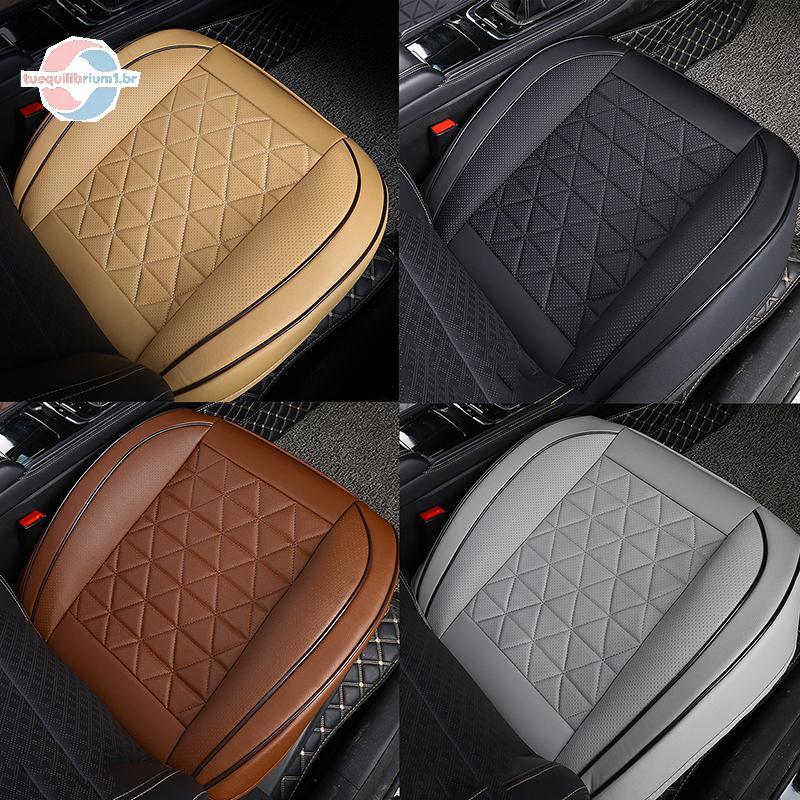 tue Nova Capa De Assento De Carro Dianteiro Couro Do Plutônio Almofada Automóveis Protetor Universal Cadeira BR