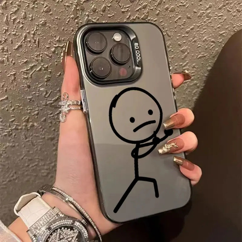 Capa Engraçada com Dedo do Meio para Apple iPhone 16e 16 14 15 13 11 Pro Max Plus 12 13 Mini 16e