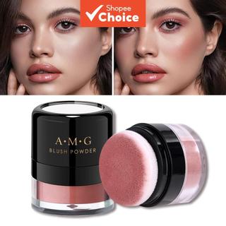 A·M·G 4 Cores Pó Blush Fosco Macio Puff Natural Maquiagem Facial À Prova D'água