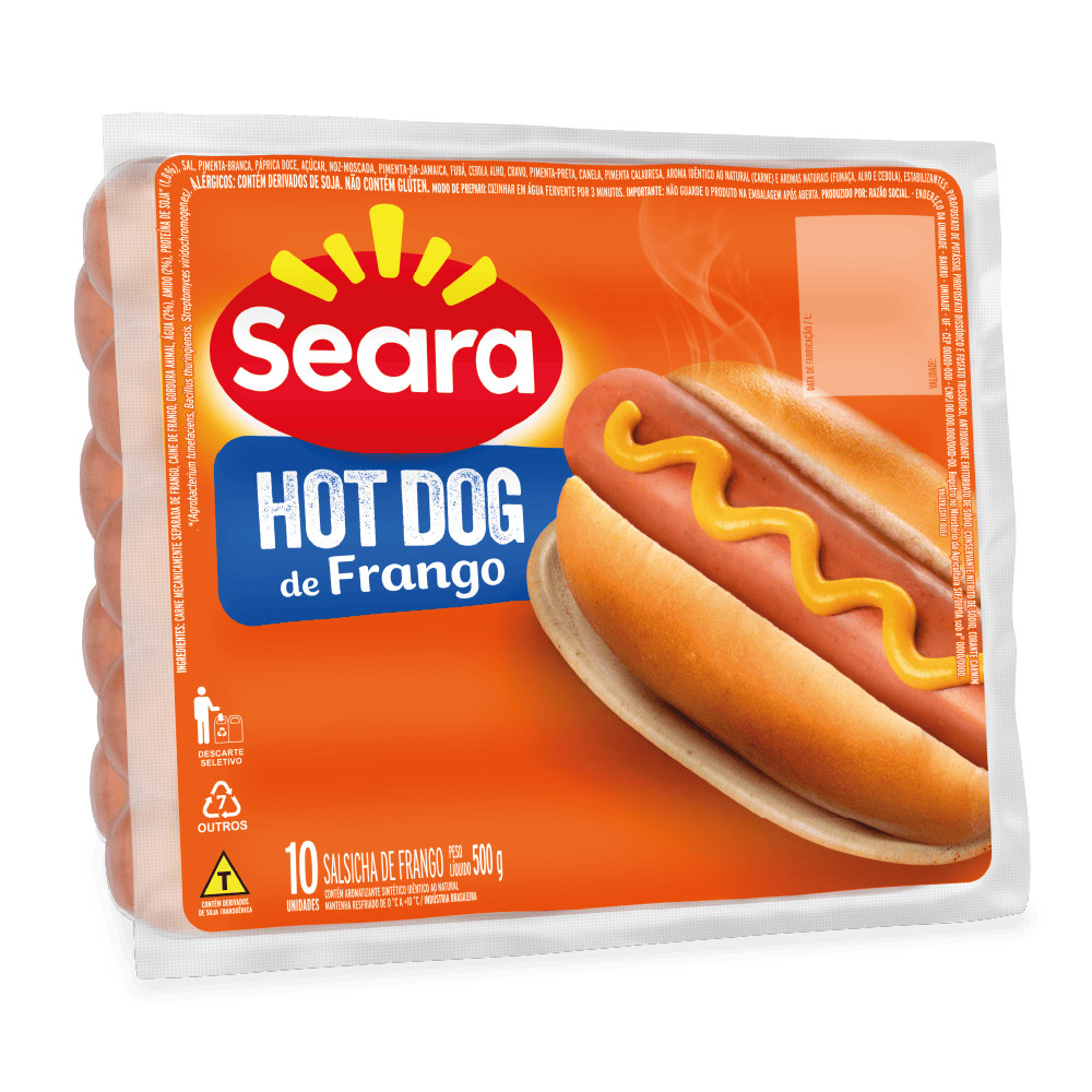 Seara Salsicha de frango hot dog 500g