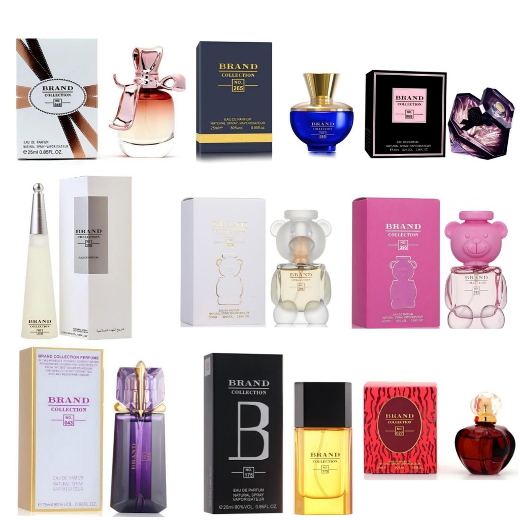 Perfume Feminino e Masculino Miniatura Brand Collection 25ML Inspiração Perfume Importado