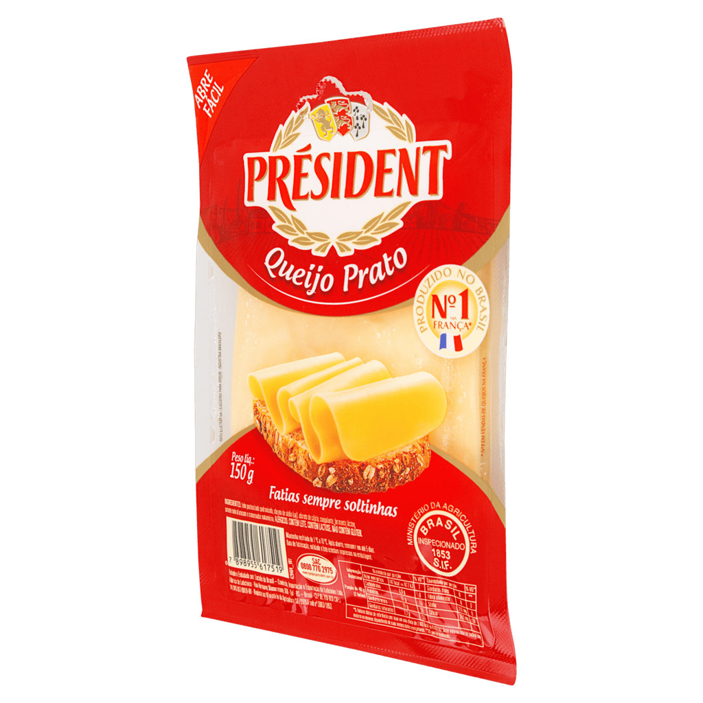 Queijo Prato Fatiado Président — imagem 2 de 2