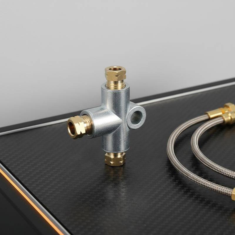 TOP 3 Vias T Peça M10 Freio Com 3 Peças M8 M10 Porcas Macho Encaixe Métrico Para Reparos De Automóveis E Atualizações Hi