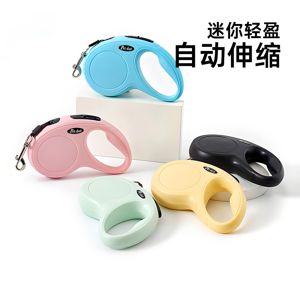 Coleira para animais de estimação, coleira retrátil automática para caminhada de cães e gatos, suprimentos para animais