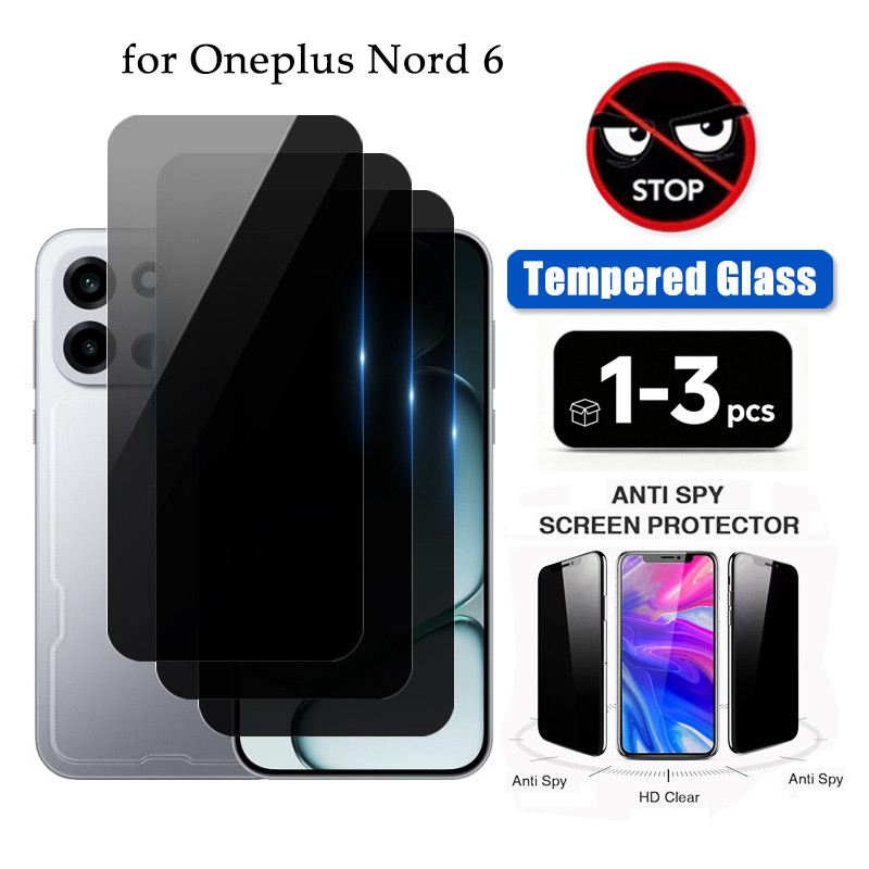 1-3 Pcs OnePlus Nord 6 Vidro Temperado De Privacidade Para 5 4 3 CE6 CE5 CE4 Lite Ace 5 Pro Racing Ultra Anti-Spy Protet