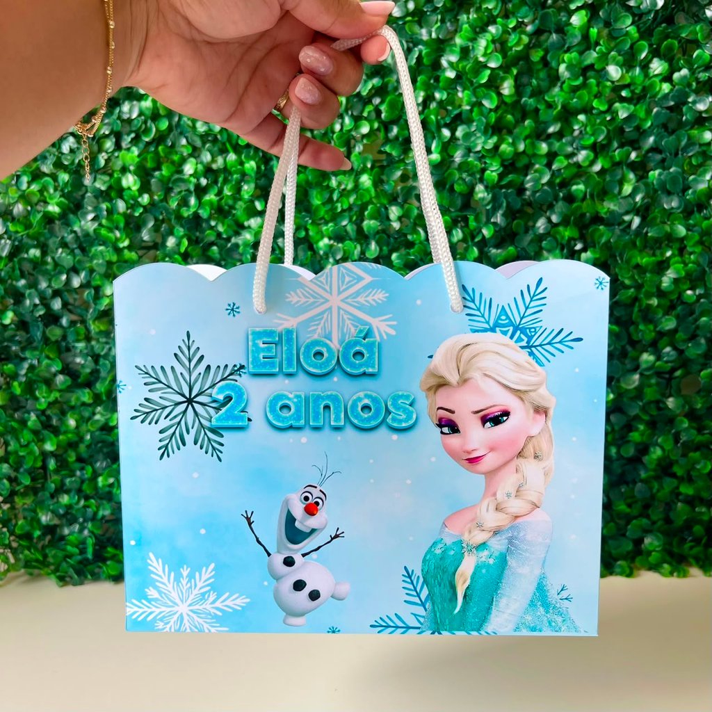 Sacolinha  Nuvem Personalizada FROZEN | Lembrancinha Festa Infantil Aniversário