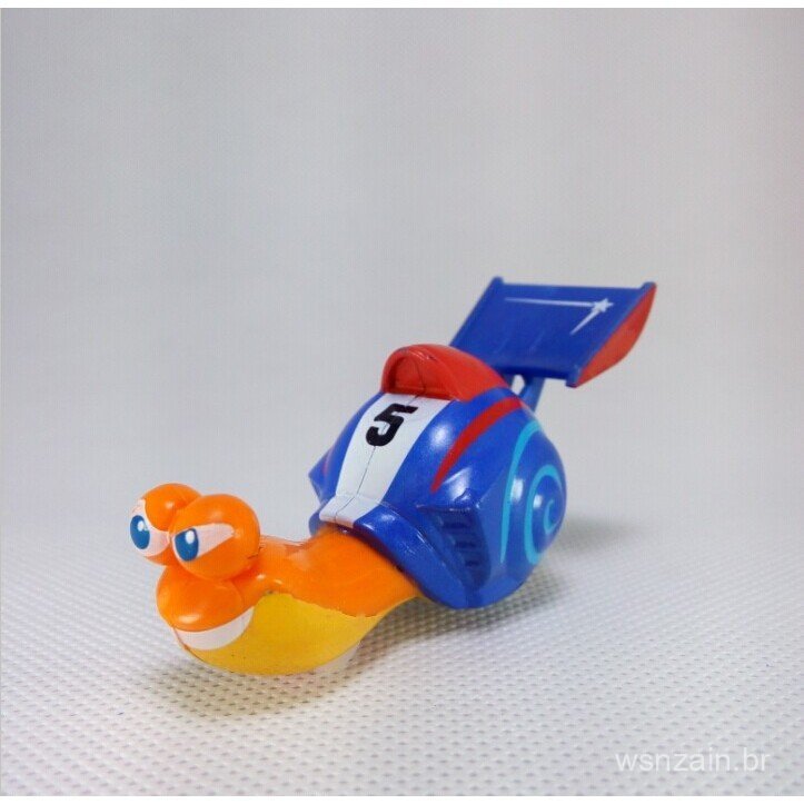 Figura autêntica solta Speedy Snail Xio Wheel Version Ornament Model Brinquedo Infantil