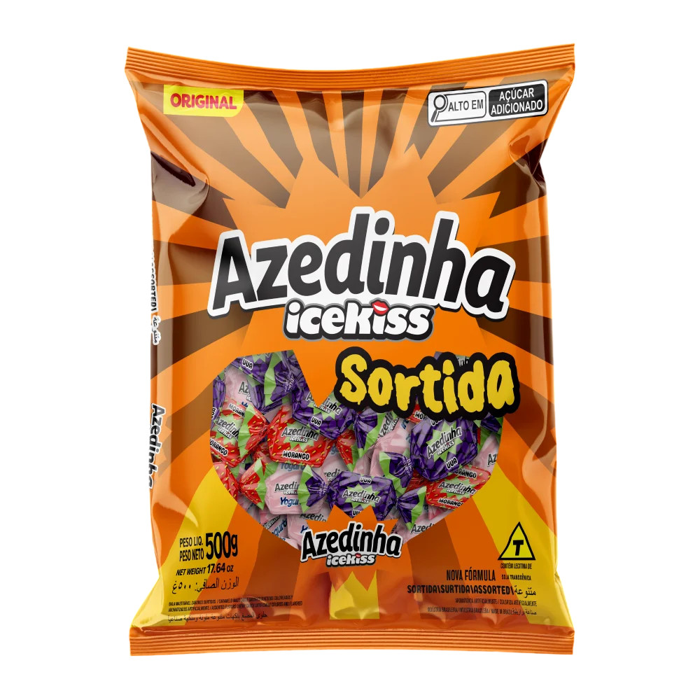 BALA MASTIGAVEL AZEDINHA SORTIDA 500G