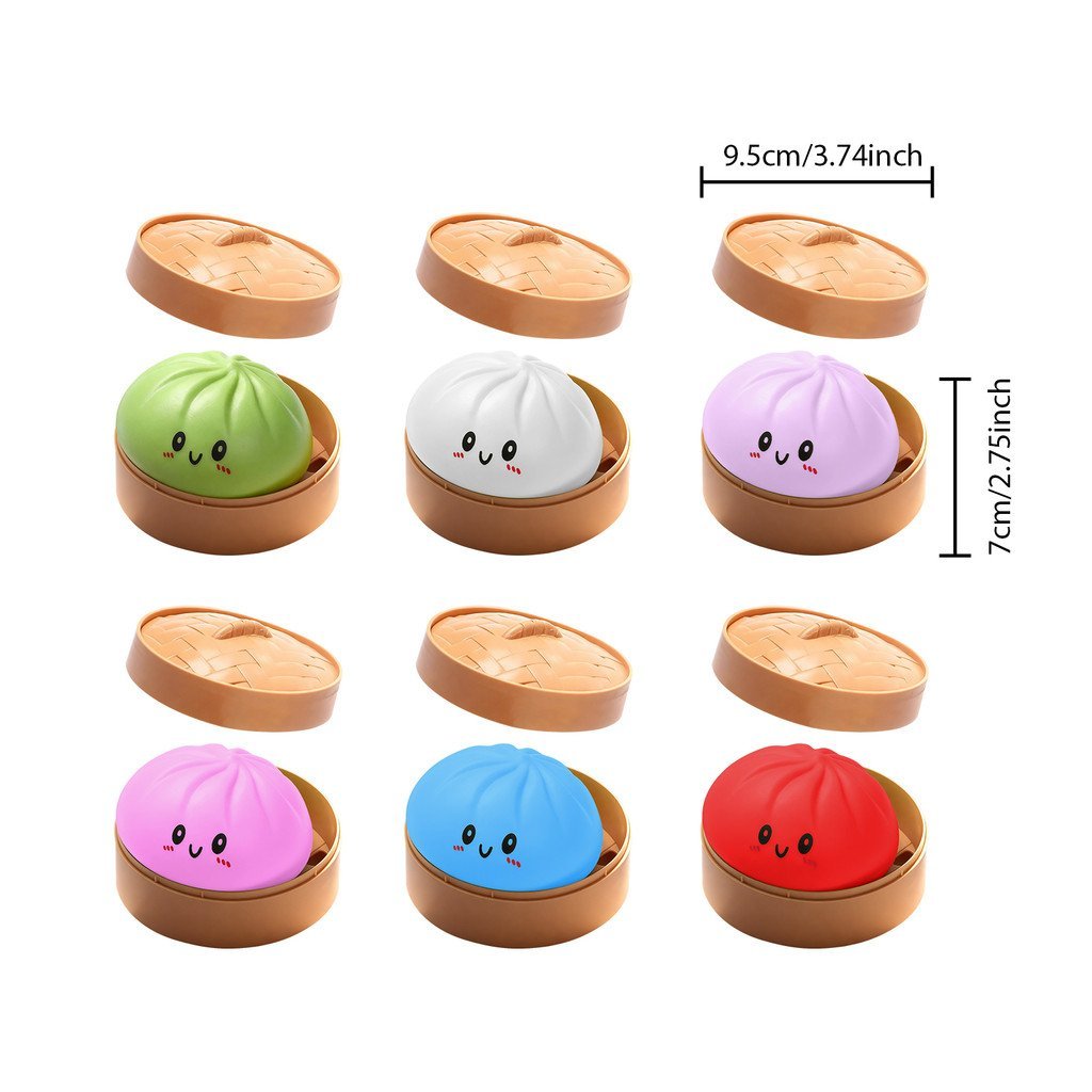 Dowmoo Bun Brinquedo Mole Lento Subindo Macio Squeeze Alívio Estresse Brinquedos Fidget Simulação Modelo De Comida Senso