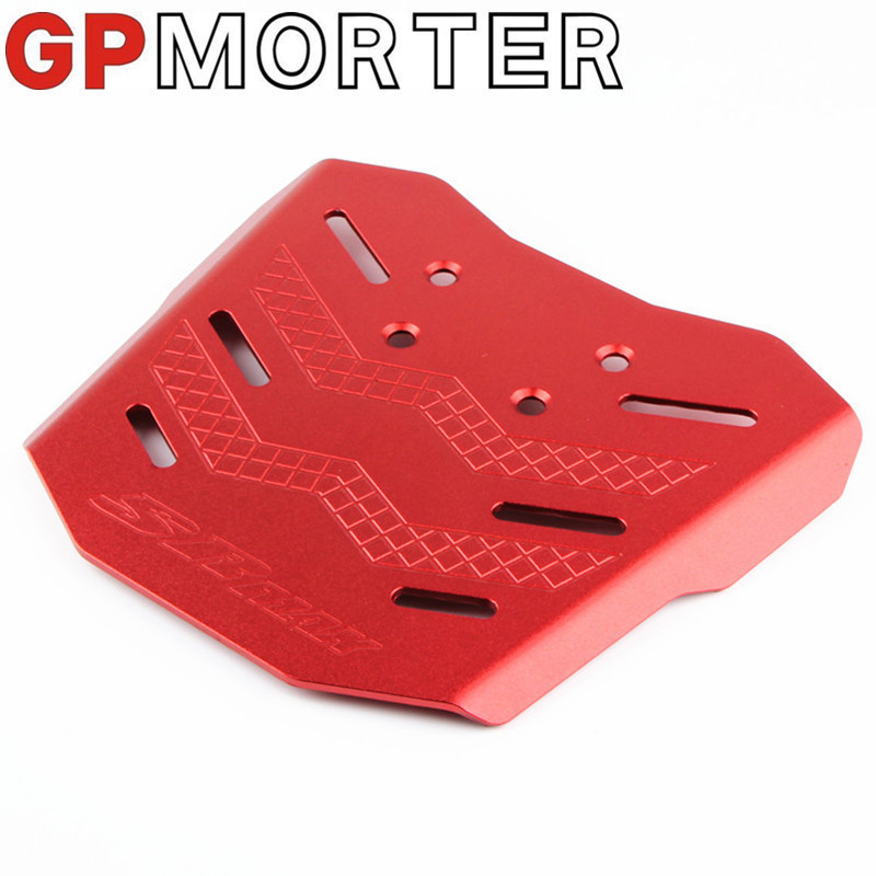 Para Motocicleta CNC Caixa De Armazenamento Traseiro SRMAX 250 300 srmax250 SR-MAX300 Caso Bagagem Rack Suporte Carga Pr