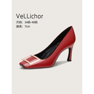 2026 novo estilo Retro fivela quadrada salto alto feminino Stiletto boca rasa dedo do pé quadrado elegante estilo celebr