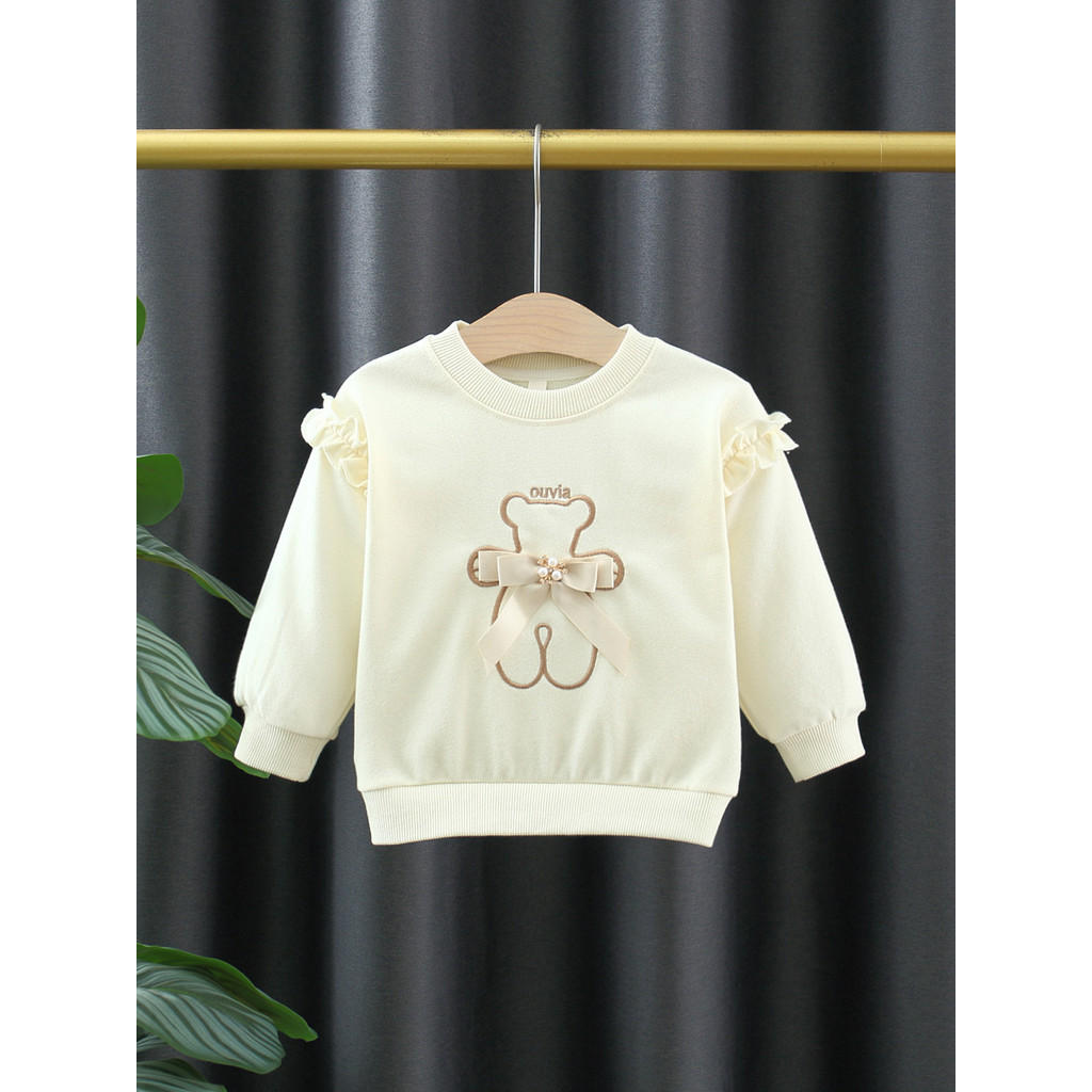 Crianças crianças roupas meninas moletom primavera outono estilo fino crianças dos desenhos animados de manga comprida c