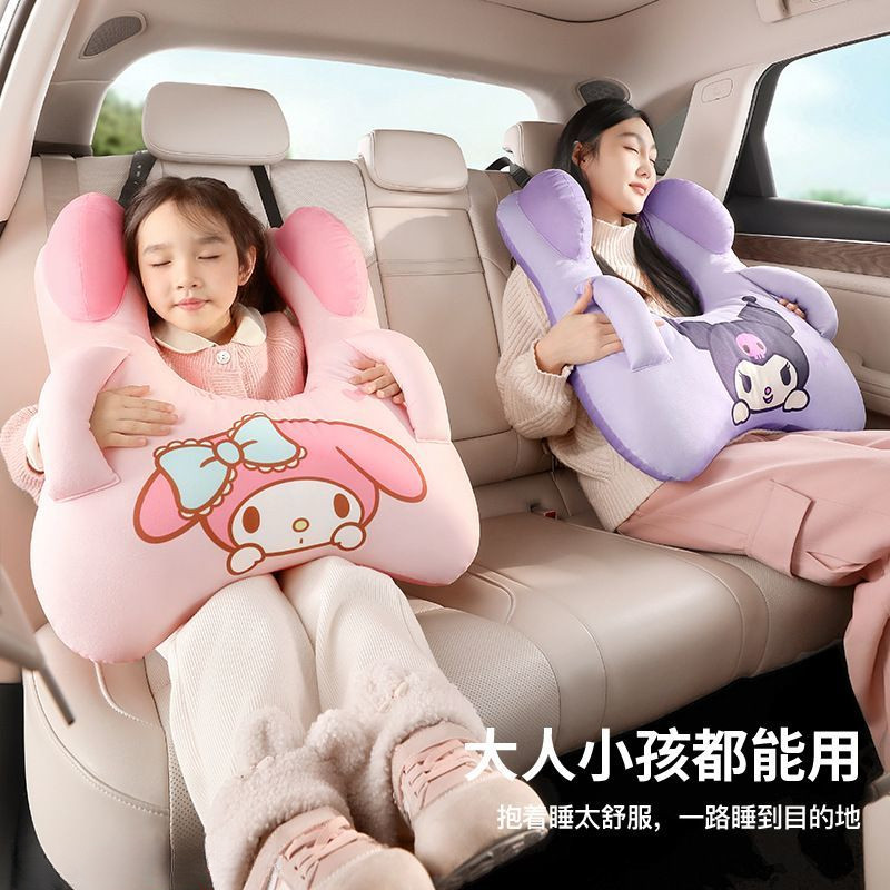 SGLink Sanrio Almofada para encosto de cabeça de carro, almofada fofa para cinto de segurança de carro infantil, travess