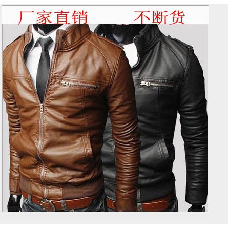 Roupas masculinas atacado roupas de couro de motocicleta masculina 2026 primavera outono inverno novo estilo jaqueta de