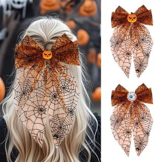 Estoque pronto venda quente Halloween Hairpin gaze arco primavera clipe engraçado abóbora festa de férias vestir acessór