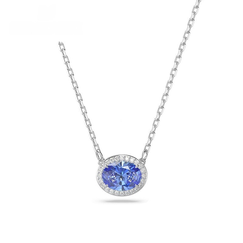 86 Colar de Joias, Colar de Cristal Azul Constella, Colar que Não Desbota, Colar de Prata Esterlina, Joias de Pérola, Co