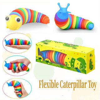 Removível Wiggled Worm Brinquedos Alívio Do Estresse Fidget Caracol Para Crianças Adulto Descompressão