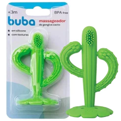 Massageador de Gengiva Buba Cacto Mordedor Bebê Silicone Dentinho Bebe Baby 100% Silicone Bebe