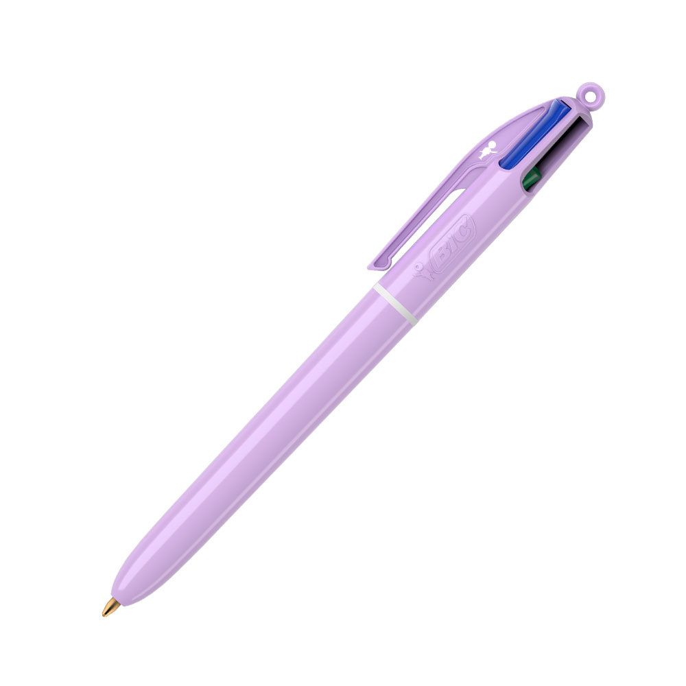 Caneta esferográfica 1.0 retrátil Pastel 4 cores Bic · foto 2