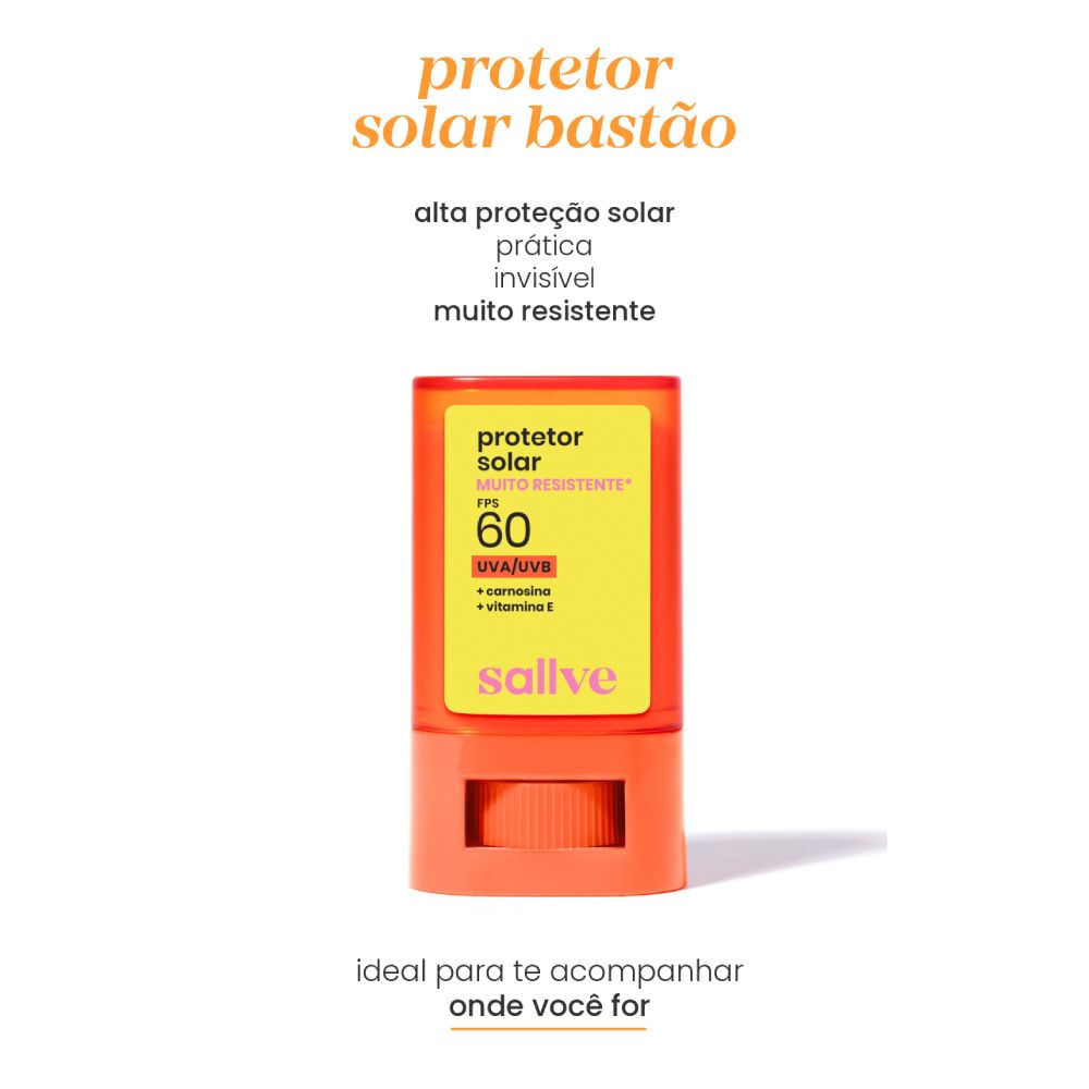 Protetor Solar Muito Resistente Sallve Bastão FPS 60 15g · foto 2