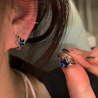 Brincos De Estrela Azul Para Mulheres Transfronteiriço Novos