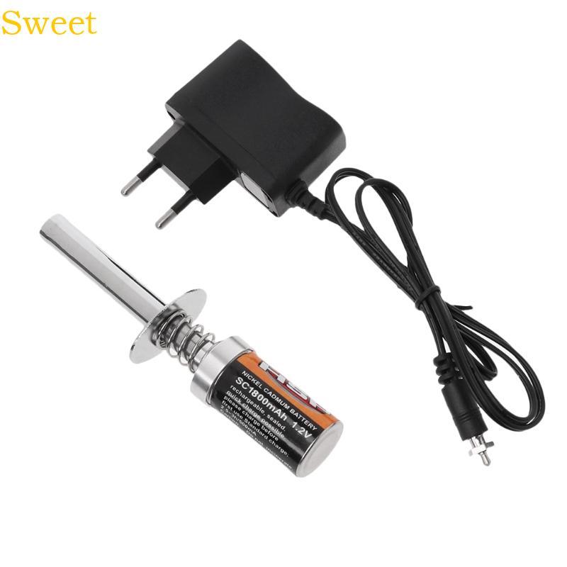 Carregador Partida Sweet Glow Plug Para Motor A Gás 1 10 1 8 RC Car