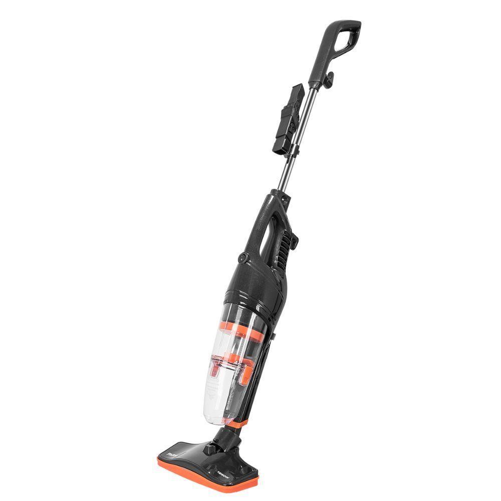 Aspirador de Pó Vertical 2 em 1 Philco Ciclone Force 1250W 1,2L Preto e Laranja 110V