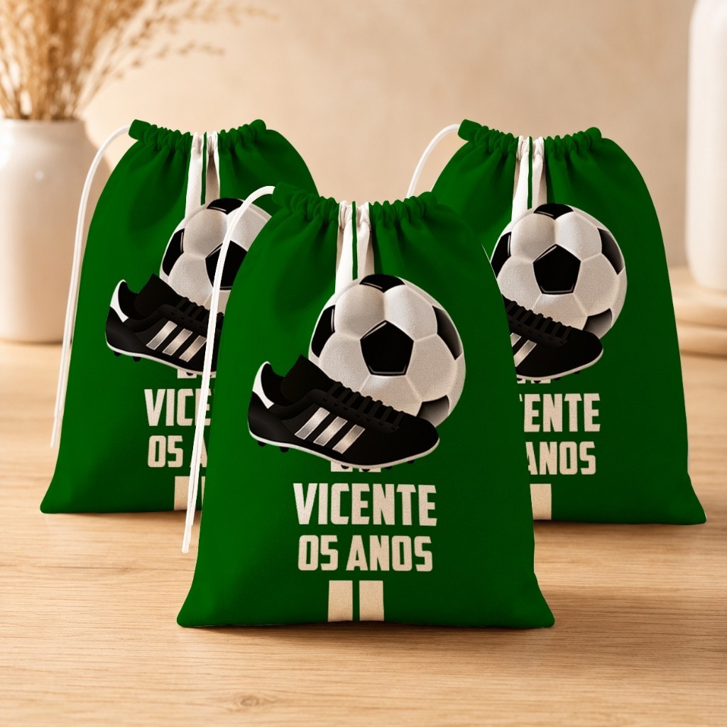 Lembrancinha Eventos  Futebol Personalizada para Festa Infantil Aniversário  (15x20)