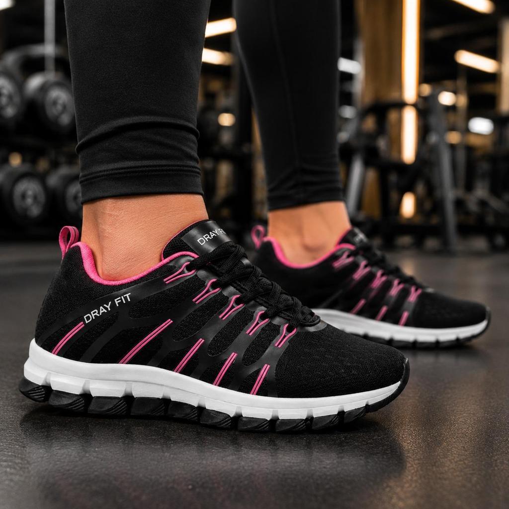 Tênis Esportivo Masculino Feminino Academia Caminhada Corrida Leve Confortável Respirável Casual Trabalho Antiderrapante